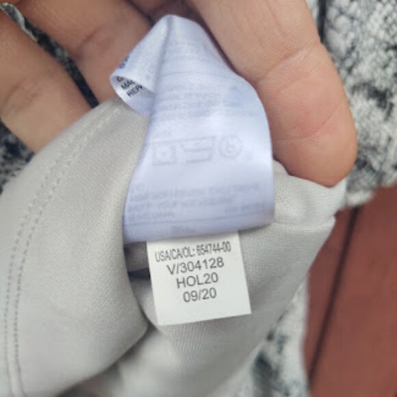 BANANA REPUBLIC | Snakeskin Fit-And-Flare Ruffle Hem Long Sleeve Mini Dress S - Picture 13 of 13